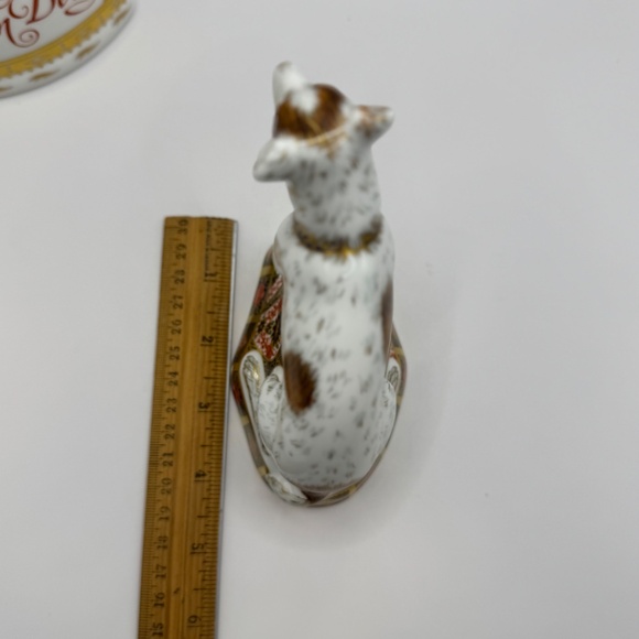 Royal Crown Derby Imari Jack Russell Terrier gold stopper. Ltd edition of 150 - Picture 8 of 11